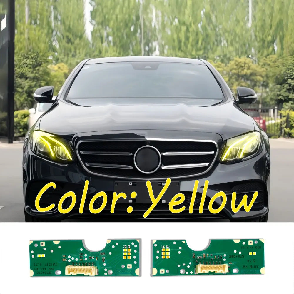 DRL Yellow LED Panel Daytime Running Lights Red Multicolor Yellow Daytime Running Lights for W213