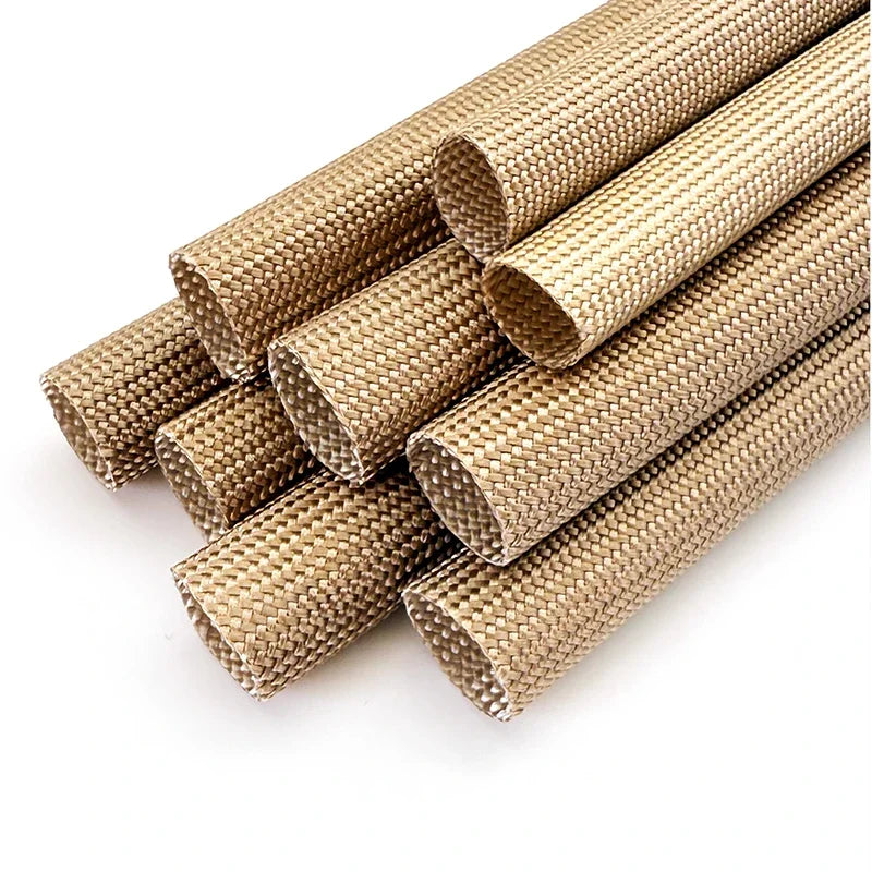 1mm/2/3/4/5-30mm Braided Fiberglass Sleeve 800Deg.C High Tem