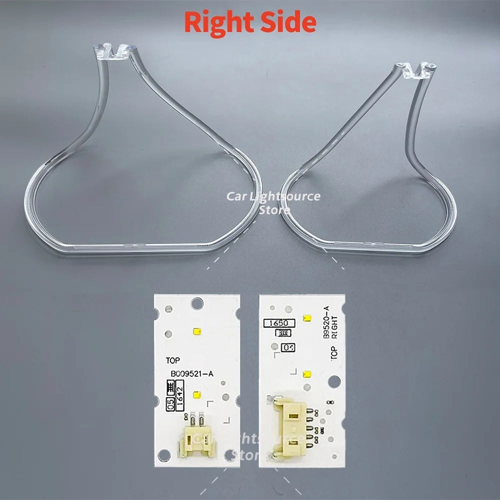 DRL LED Boards For BMW X1 F48 F49 2016-19 Headlight Tube Bar Angel Eye Light Guide Plate Daytime Running