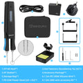 SEQURE HT140 Desoldering Tweezers Portable 2 in 1 Soldering Iron with 1.8m GND Wire Accessory Kit