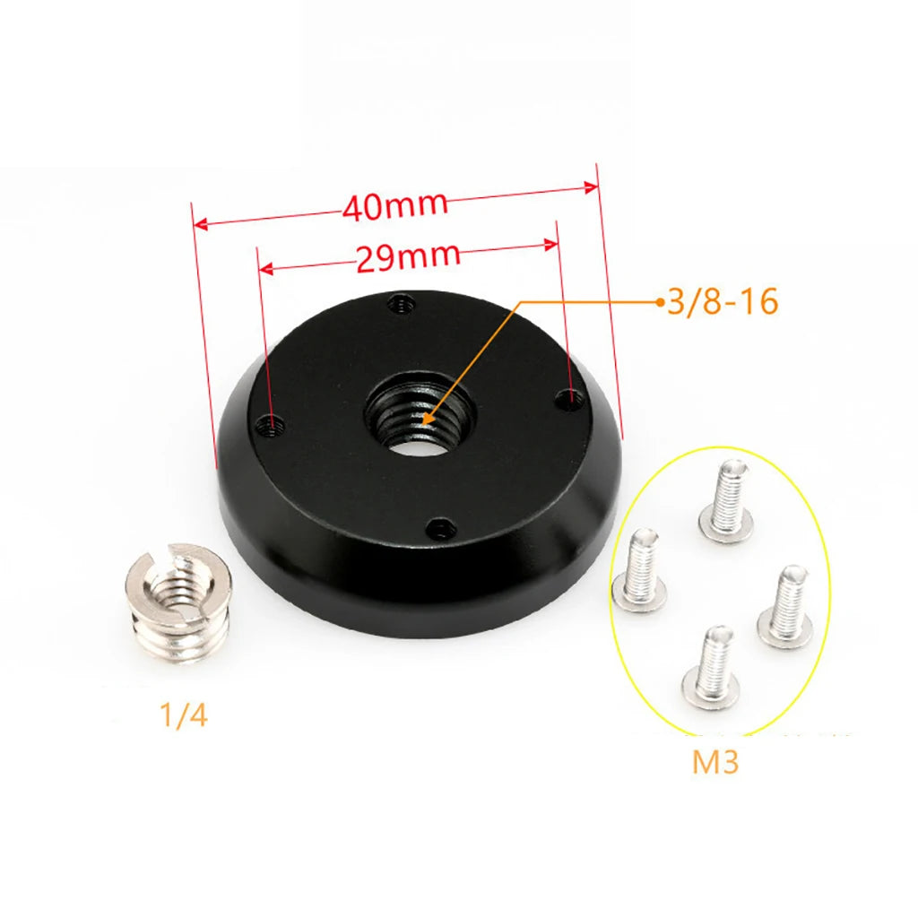 Metal Plate Wall Mount 1/4 3/8 Thread Magic Arm Fixed Base for Webcam Projector Holder Monitor Light Stand DSLR Camera Bracket