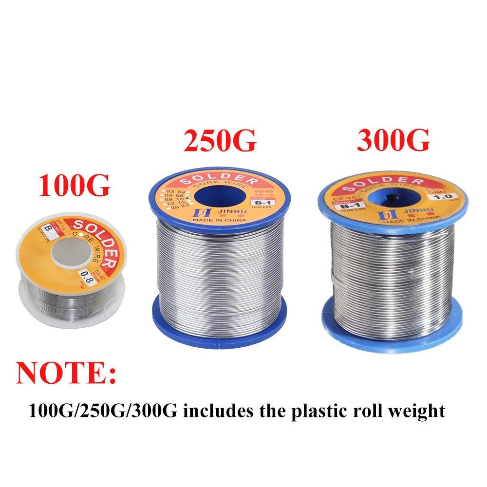 0.5mm-2.0mm 300g/250g/100g Rosin Core Flux Tin Solder Wire W