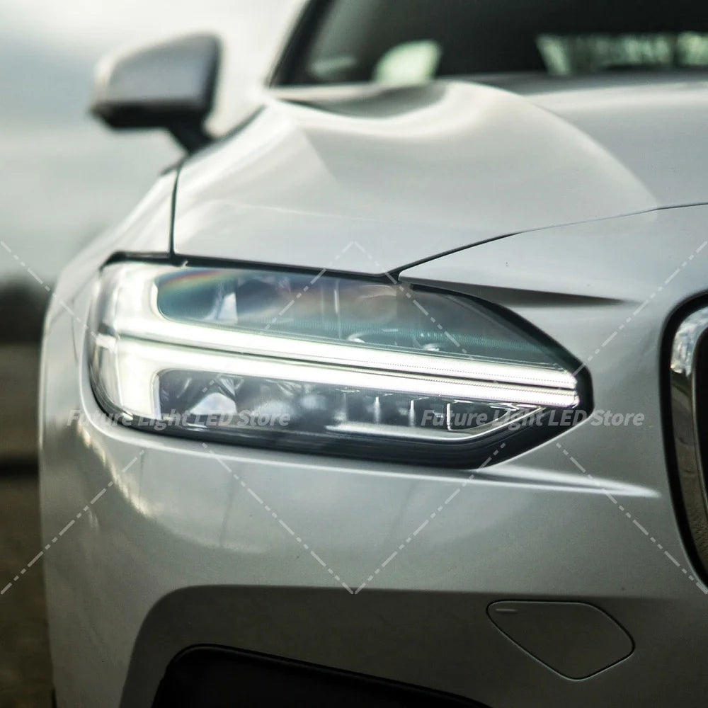 LED Headlight Tubes Daytime Running Lights Light Guide Plate Angel Eye Lightsource DRL Chips Boards for Volvo