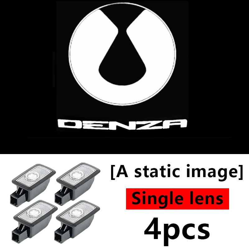 For BYD Denza B5 Denza B8 2024+ LED Door Welcome Lights Door Opening Projection Floor Light Ambient Lighting Car Accessories