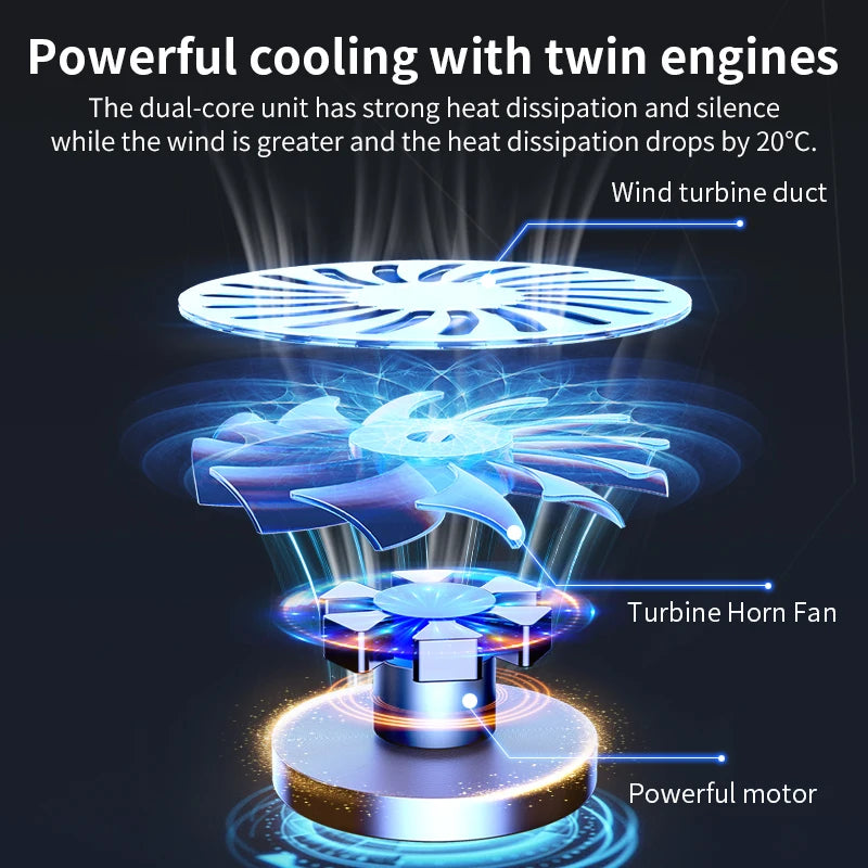 Q100 17inch Gaming Laptop Cooler Fan Led Screen Two USB Port