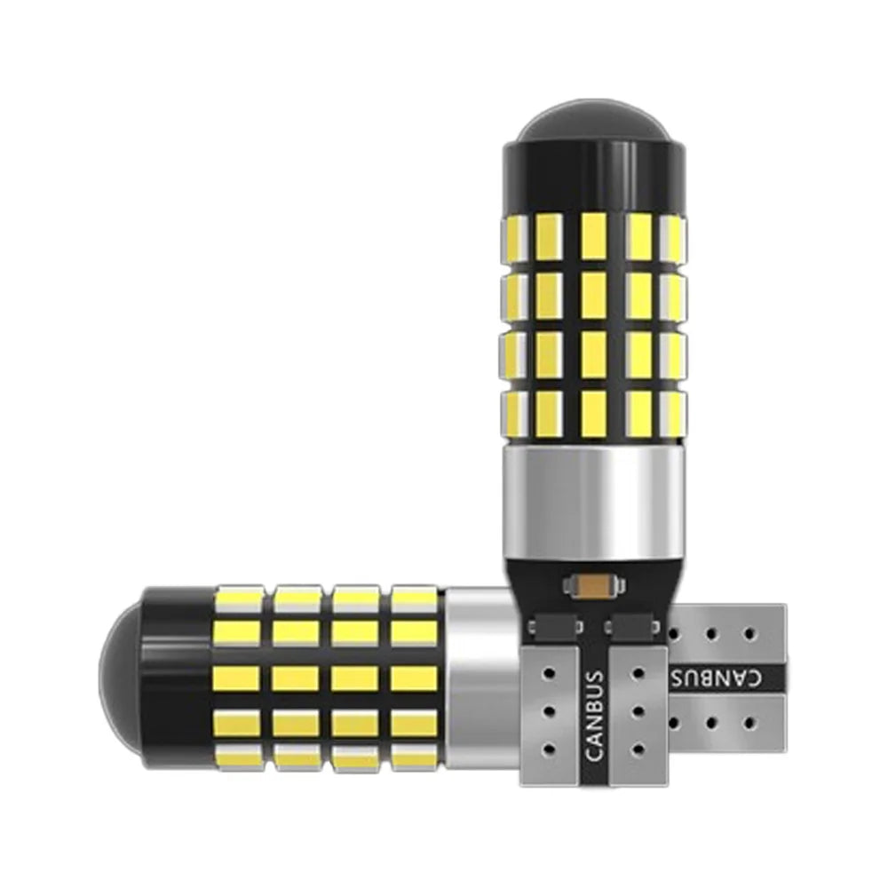 2pcs T10 W5W 194 501 Led Canbus No Error Car Interior Light T10 3014 45SMD Chips Pure White Instrument Lights Bulb Lamp 12V