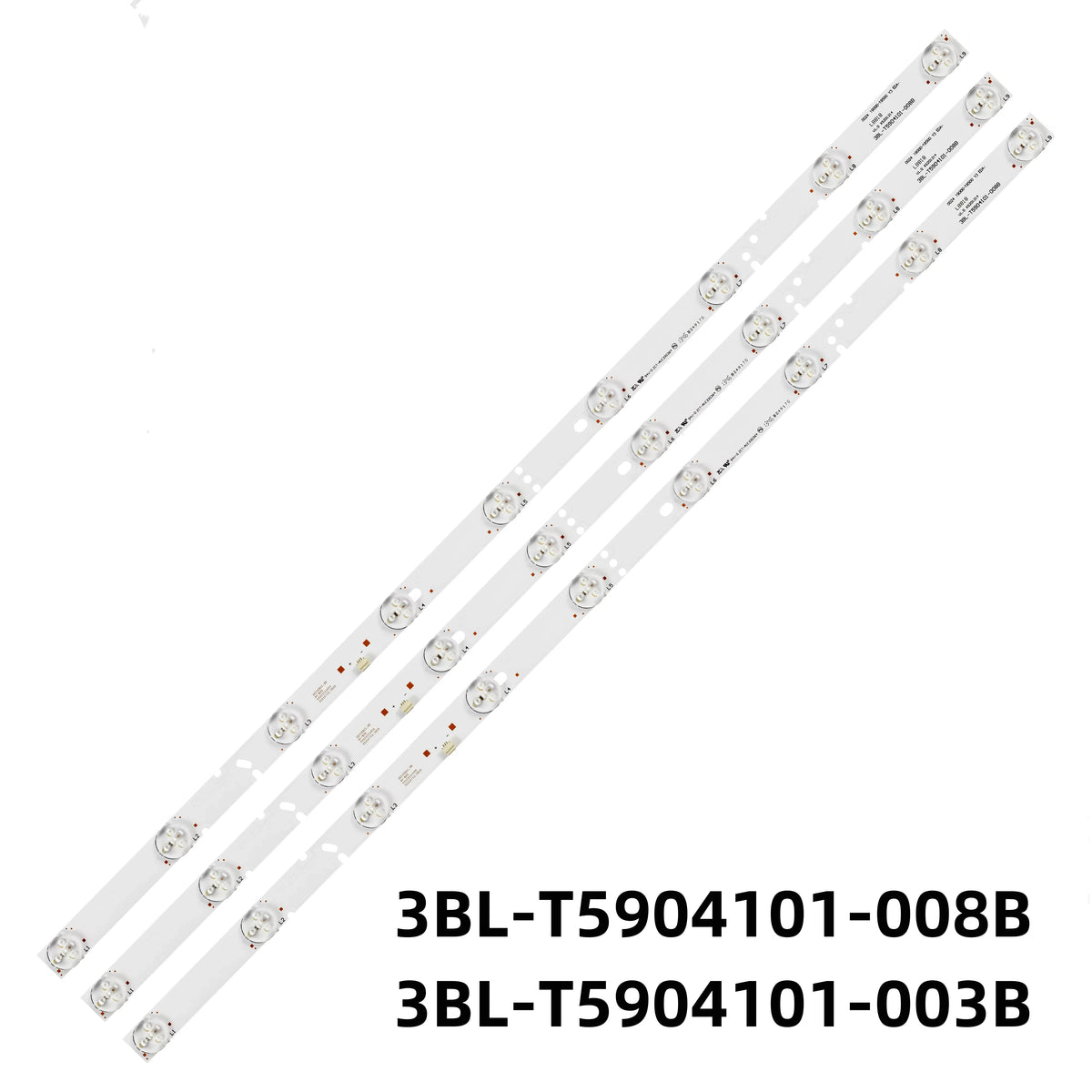 LED Backlight Strip for 3Pcs LED Backlight Strip 3BL-T5904101-008B 3BL-T5904101-003B for 32 inch Akai TVL323