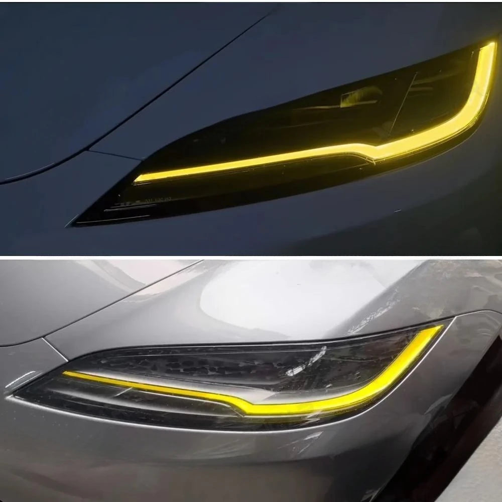 DRL Boards For Tesla Model 3 Daytime Running Light 2024 2025 Car Headlight Upgrade Accessory NOT RGB Blue Red