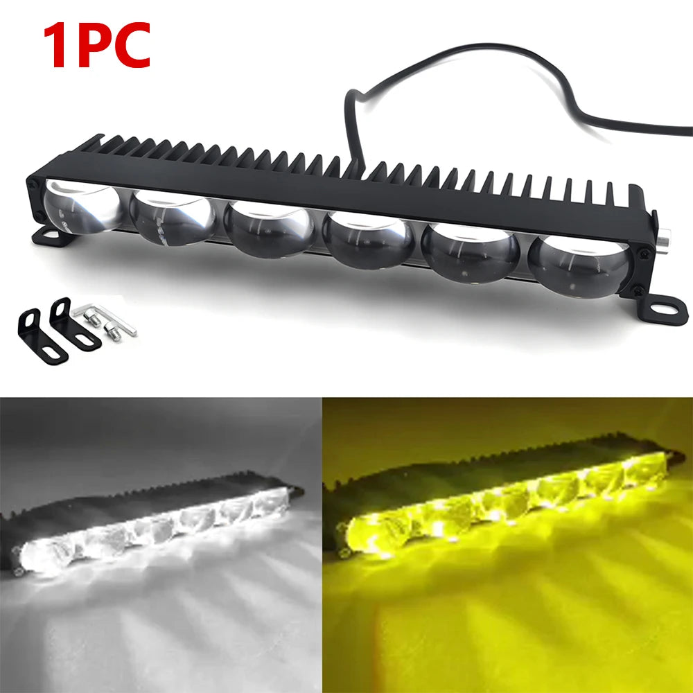 Mini LED Headlight Bumper Fog Lamps Projector Lens Car Grill Light Work Light Auxiliary Driving Lights for Car Motorcycle