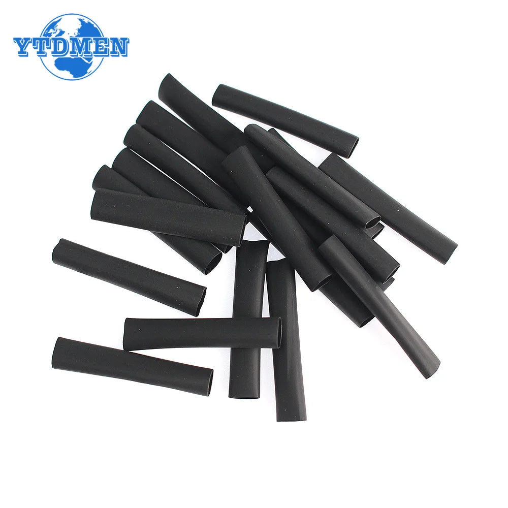 127pcs Heat Shrink Tubing 2 1 Black Thermoresistant Tube Car