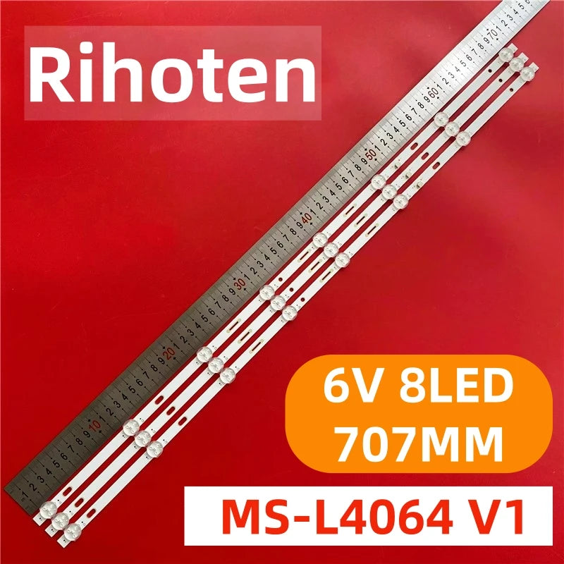 LED Backlight Strip for 3PCS LED Backlight strip MS-L4064 V1 For SAST 40T7600 40T9300 40T6900 40T9500 707mm 6V