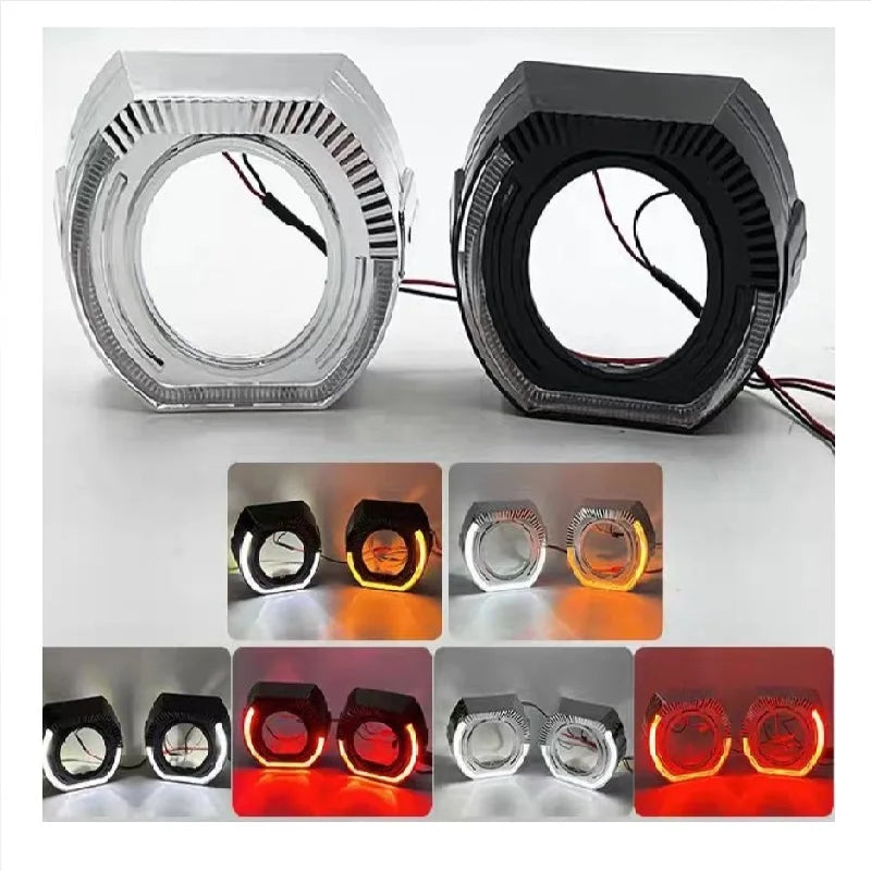2pcs Projector Cover 2.5/3.0inch Headlight Lens Dust Cover H