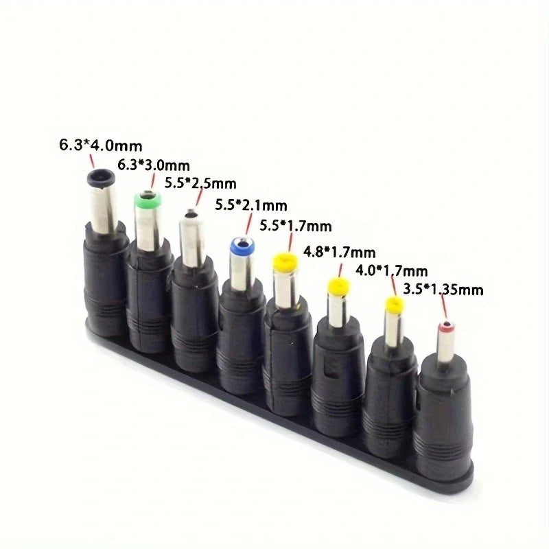 8Pcs AC DC 5.5X 2.1 MM Female Jack Plug Adapter Connectors T