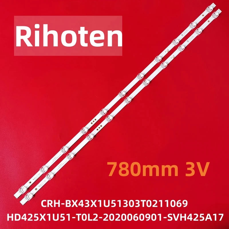 LED Backlight Strip for11lamps for Hie 43AE7000FTUK CRH-BX43X1U51303T0211069