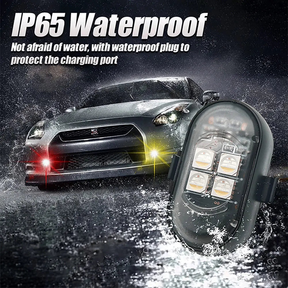 Upgrade RGB Car Atmosphere Lights Larger Battery & Brighter 