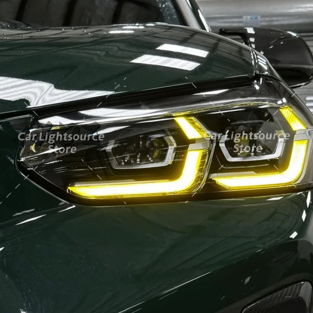 Angel Eye DRL LED Boards For BMW X3 X3M G01 X4 X4M G02 F97 F98 LCI 2021-2024 Headlight Daytime Running Light