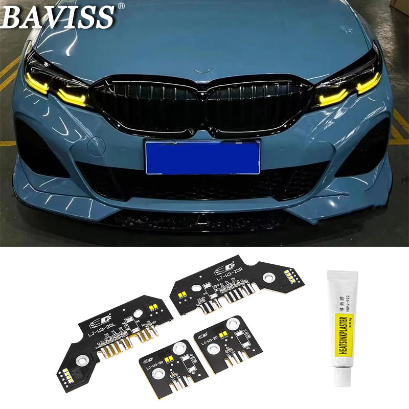 DRL LED Modules Board Set Fit For BMW 3 Series G20 Pre‑LCI Adaptive LED Headlight 2019 2020 2021 2022 for BMW