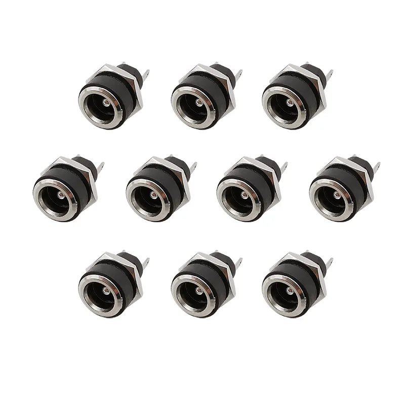 10Pcs DC-022B 5.5x2.1mm DC Power Jack Female Adapter 5.5mm x