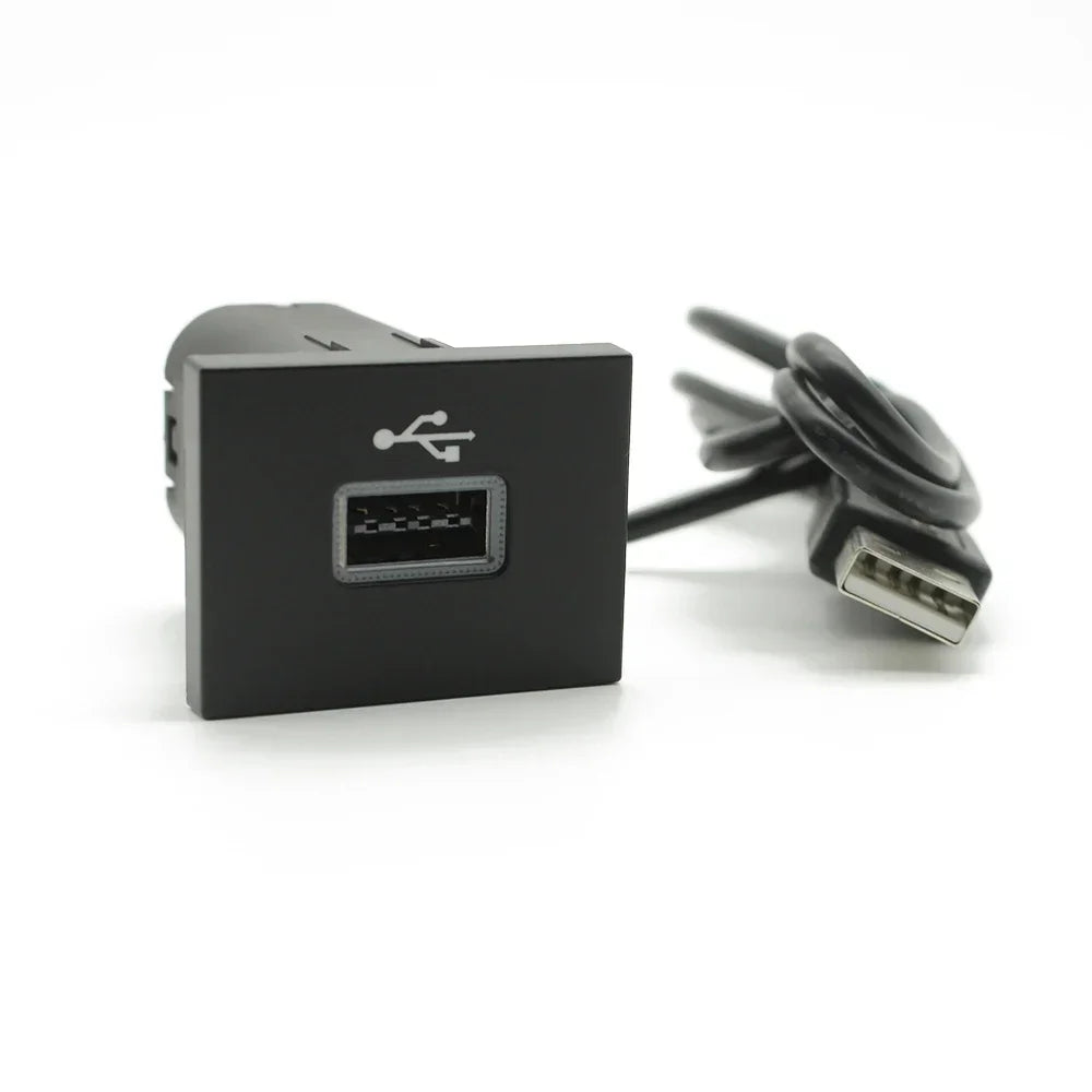 Car Black/Silver USB Input Adapter Audio Radio u-disk flash Socket Interface Cable For Ford Focus 2 Mk2 2009-2011 Accessories