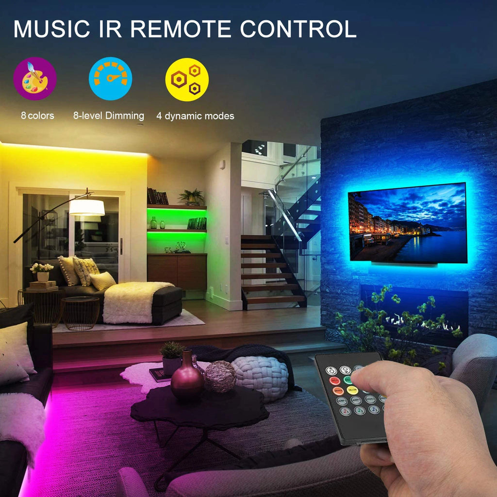 RGB Led Strip Lights Music Sync Led Lights for TV USB 5V Led