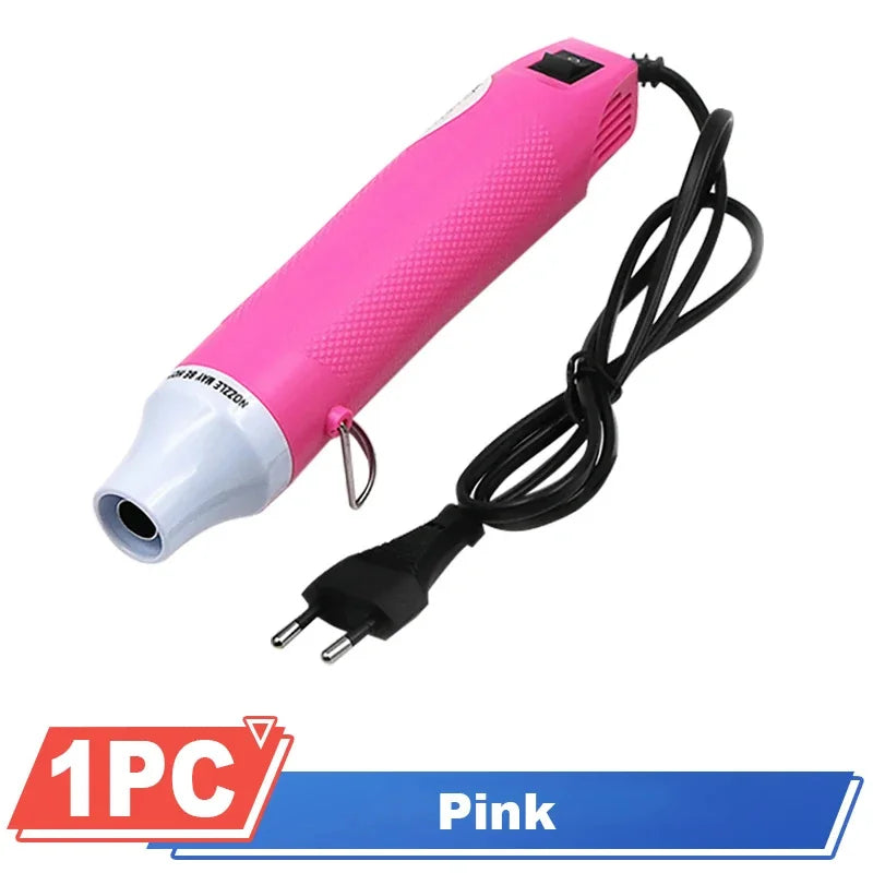 220V Hot Air Gun Soldering Temperature Blower Gun Electric Power Hot Dryer DIY Crafts Mini Heat Gun For Shrink Tubing Car Wrap