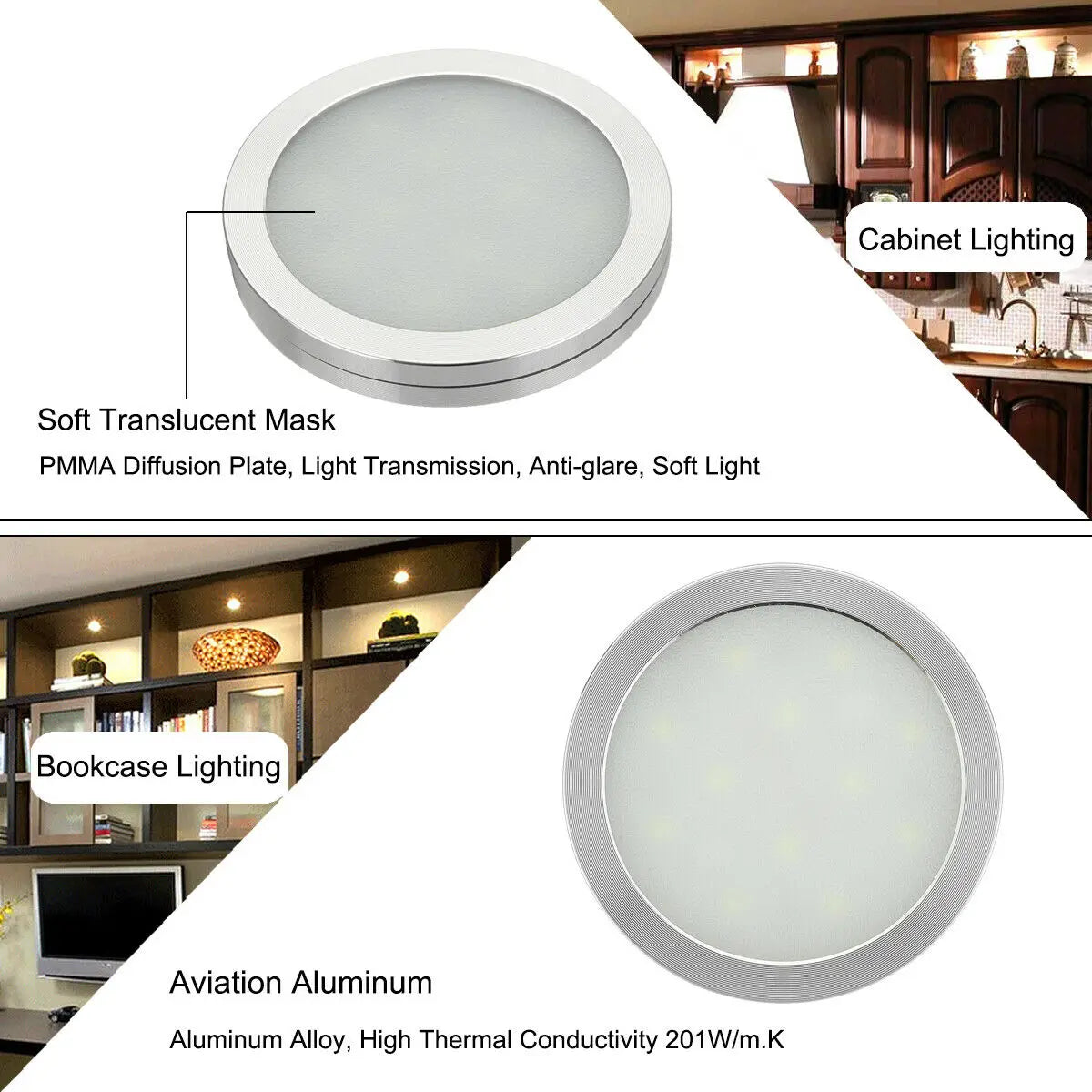4PCS Interior RV Light Camper Lighting Caravan 220v LED Indo