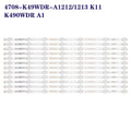 12pcs LED Backlight strip for Toshiba 49 TV 49L621U K490WDR 