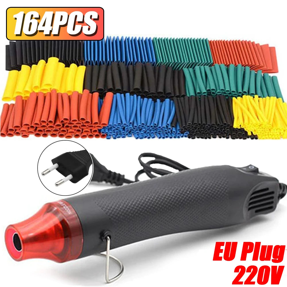 1160/580/164PCS Heat Shrink Tubing Kit Wire Shrinking Wrap Connect Cable Cover Protection Electrical Insulation Repairs