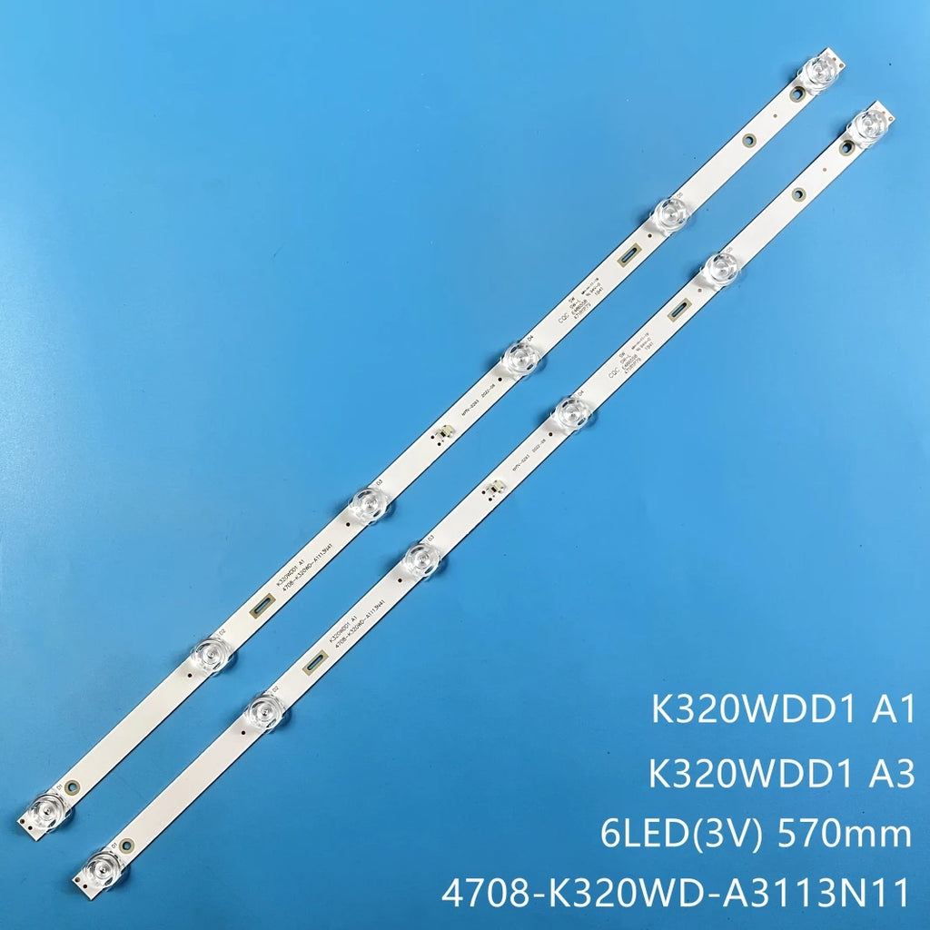 LED Backlight Strip for6 lamp For K320WDD1 A3 A1 4708-K320WD-a1113n41 A3113N11 tx-32gr300 AOC 32M3080/60