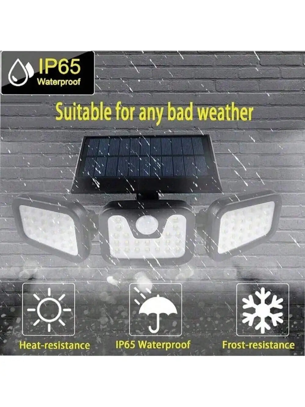 2025 Upgraded Solar Security Lights Outdoor 270 Human Detect