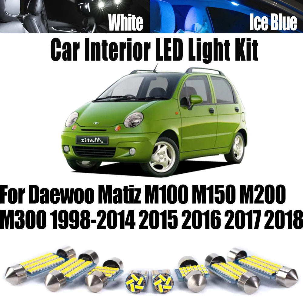 LED Interior Light Kit for M200 M100 M300 1998-2014 - Canbus Error-Free Interior Bulbs
