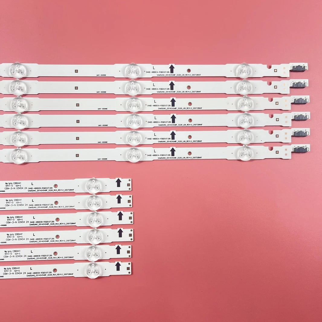 LED Backlight Strip for UE48H5000 UE48H6400AK UE48H6400AU UE48H5500AK UE48H6200AK BN96-30453A 30454A