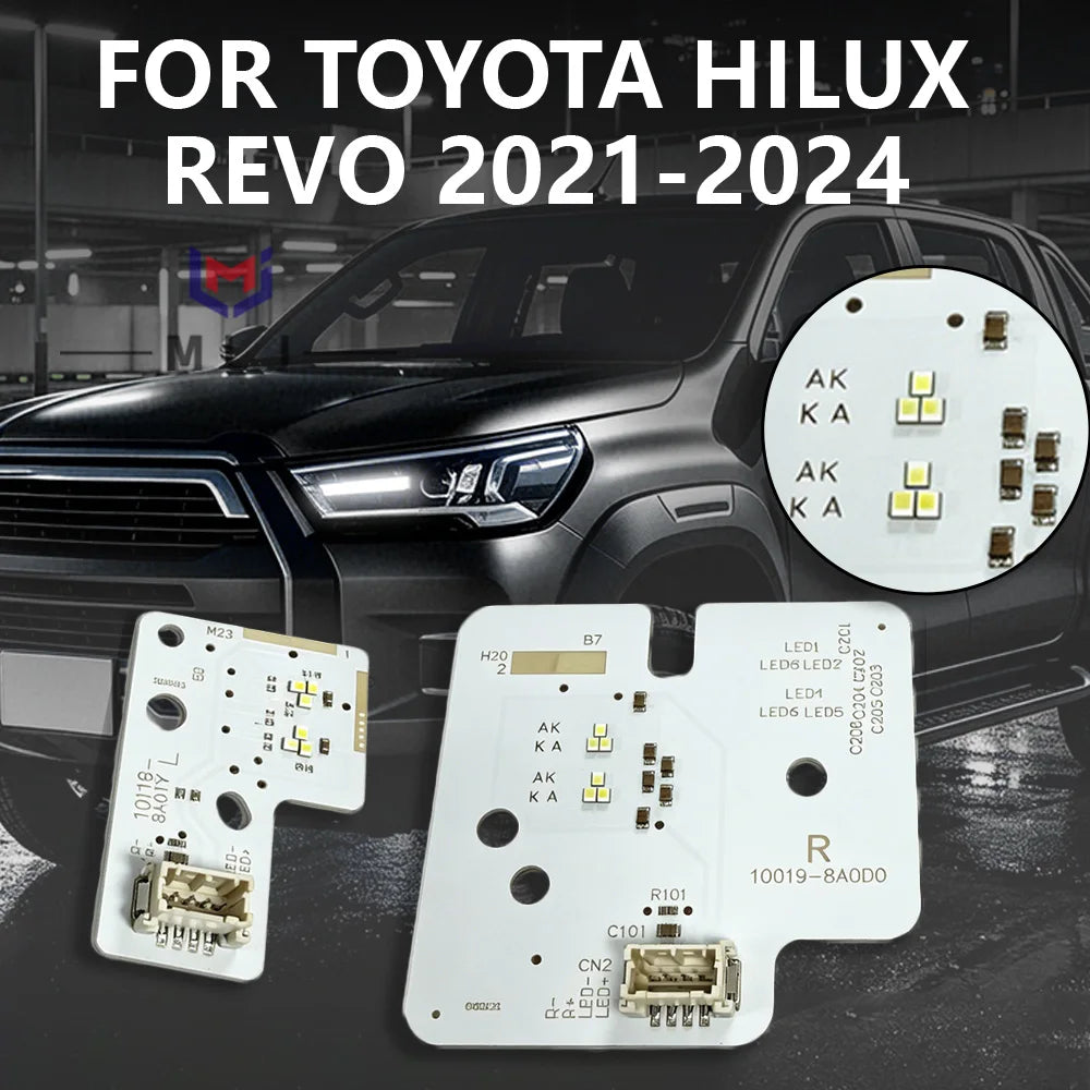 Angel Eye LED DRL Light Source Chips Daytime Running Light Board Replacement For Toyota Hilux Revo 2021-2024