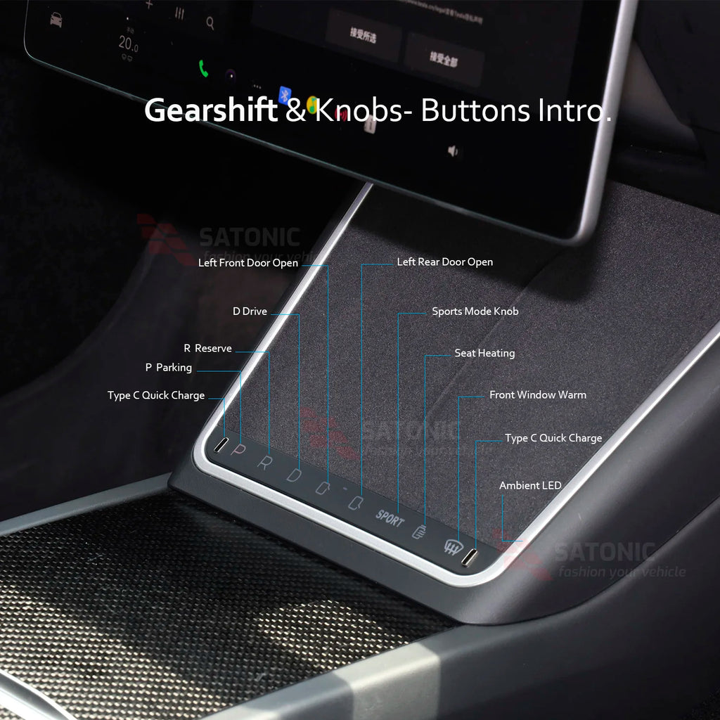 SATONIC Wireless Charger Knobs For Tesla New Model Y Juniper