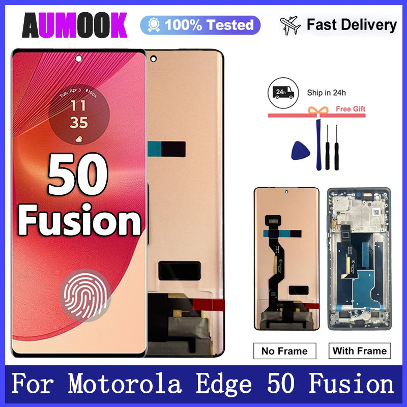 New OLED Display for Motorola Edge 50 Fusion LCD Touch Scree