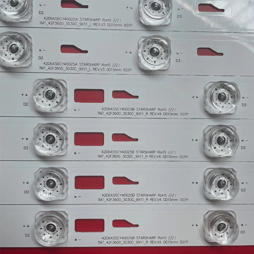 LED Backlight Strip for 9pcs LED strips For L42F3600A-3D D42E161 4C-LB4205-YH1 4C-LB4206-YH3 40-LB4214-LBB2LG