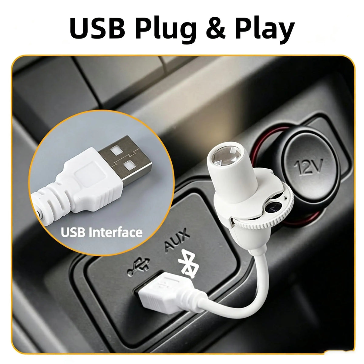 Mini USB Galaxy Star Projector Night Light 5/10/15 Patterns 