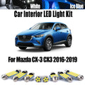 10-Piece LED Interior Light Kit for Mazda CX3 - Canbus Error-Free Interior Bulbs