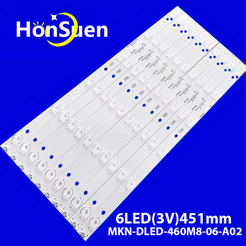 LED Backlight Strip for 10pcs LED Backlight Strip For K46DLM2F MKN-DLED-460M8-06-A02 MKN-DLED-46M8W-06-A01
