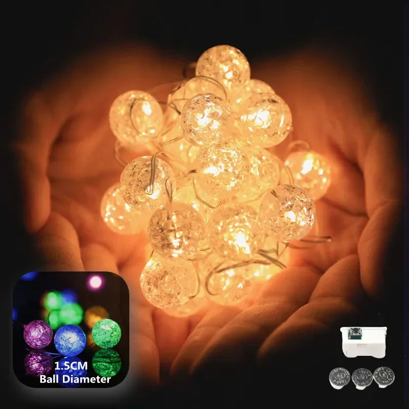 LED Lights Garland Fairy Lights String AG13 Battery-operated