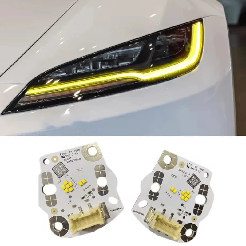 Angel Eyes DRL Board Daytime Running Light Source For Newest 2024 Tesla Model 3 Daylight Car Light