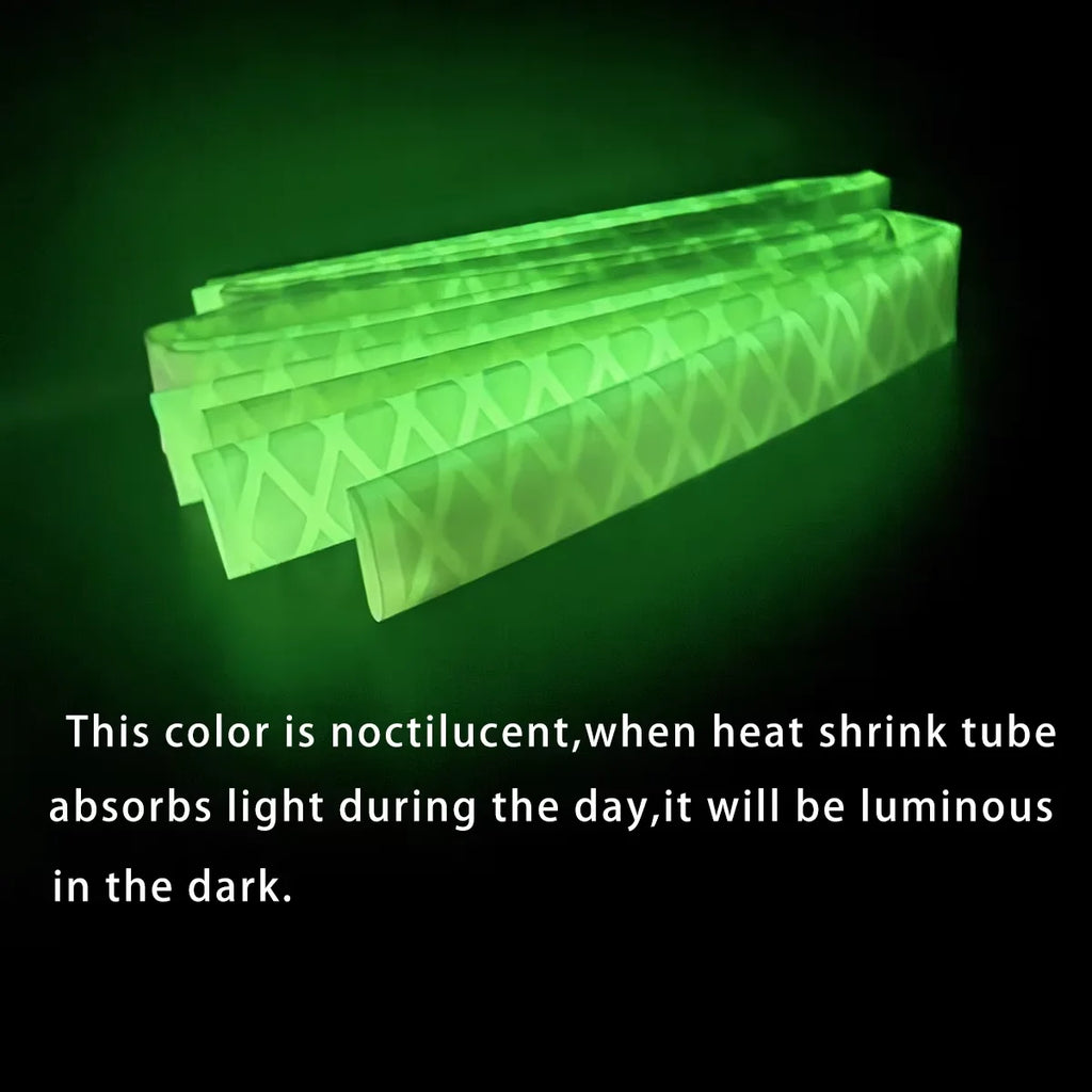 1M Anti-Slip Heat Shrink Tube 2 1 Fluorescent Color Luminous