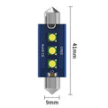 Oprah 2pcs Festoon LED C5W C10W 31mm 36mm 39mm 41mm Lamp Car Interior Light Canbus No Error Dome Reading Bulb 12V White 6000K