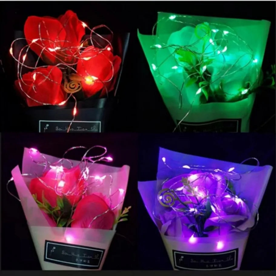 20x LED String Light Copper Silver Wire Garland Light Waterp