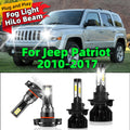 LED Headlights For Jeep Patriot 2010-2017 FOG Lights Bulbs C