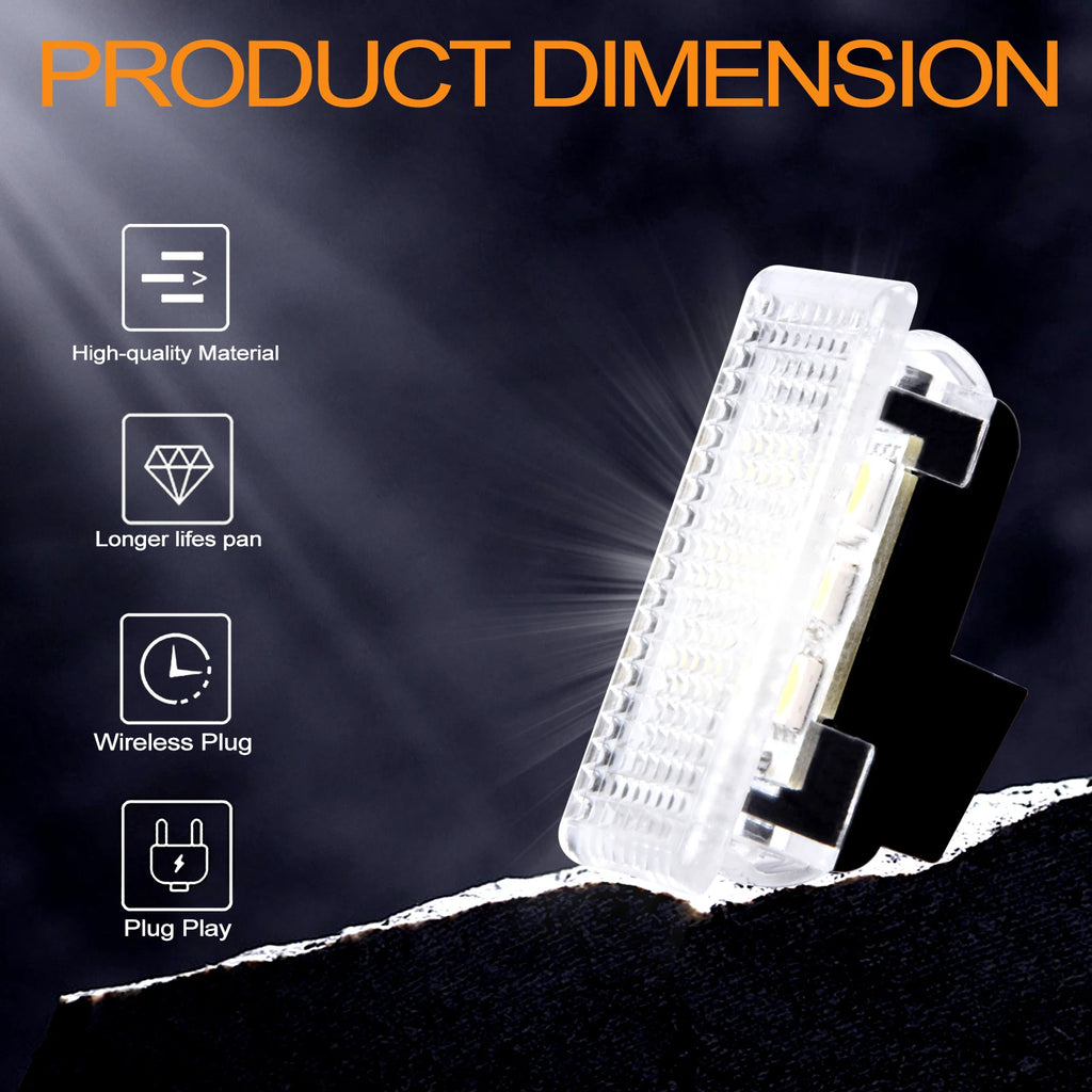 2/4/8pcs LED Car Light Bulbs Kit Trunk Frunk Door Puddle Lig