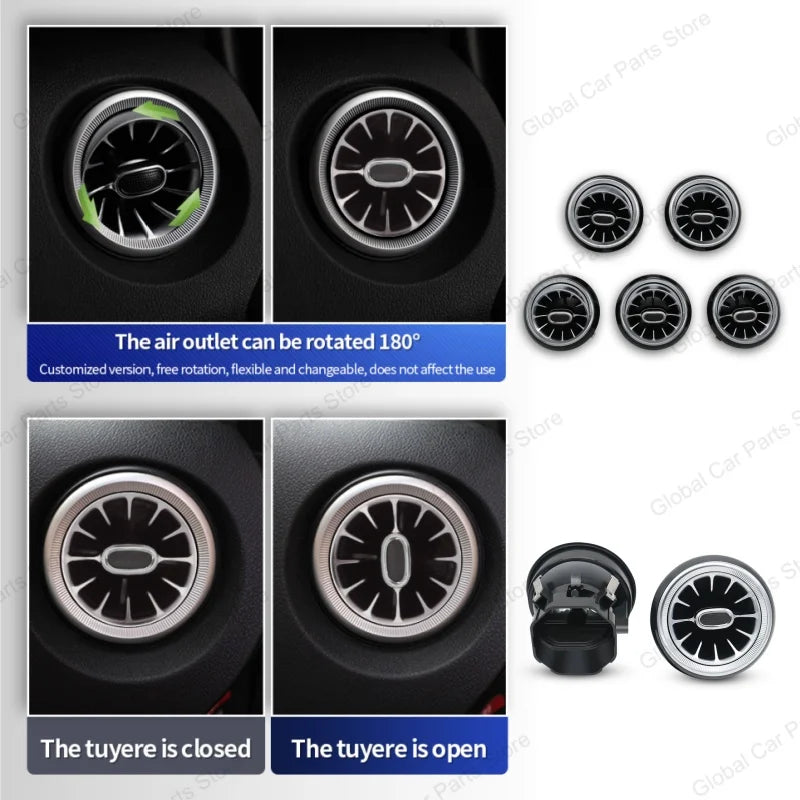 For Mercedes-Benz A CLA GLA W176 W117 W156 Led Car Air Vents