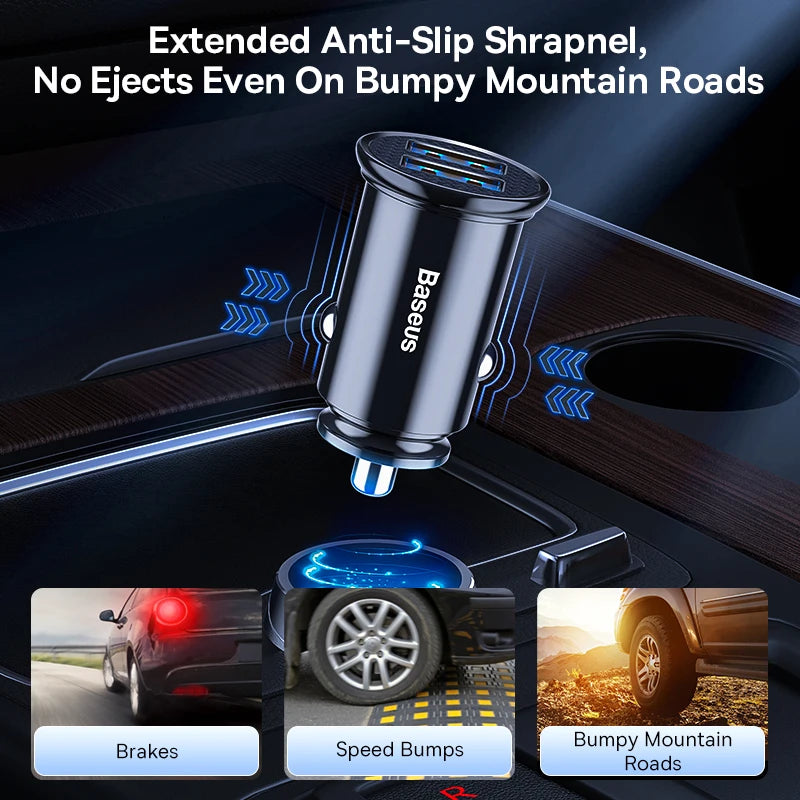 Baseus 30W USB Car Charger Quick Charge 4.0 3.0 FCP SCP USB 