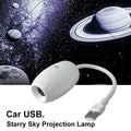 USB Car Atmosphere Projector Starry Galaxy Lamp for Bedroom 