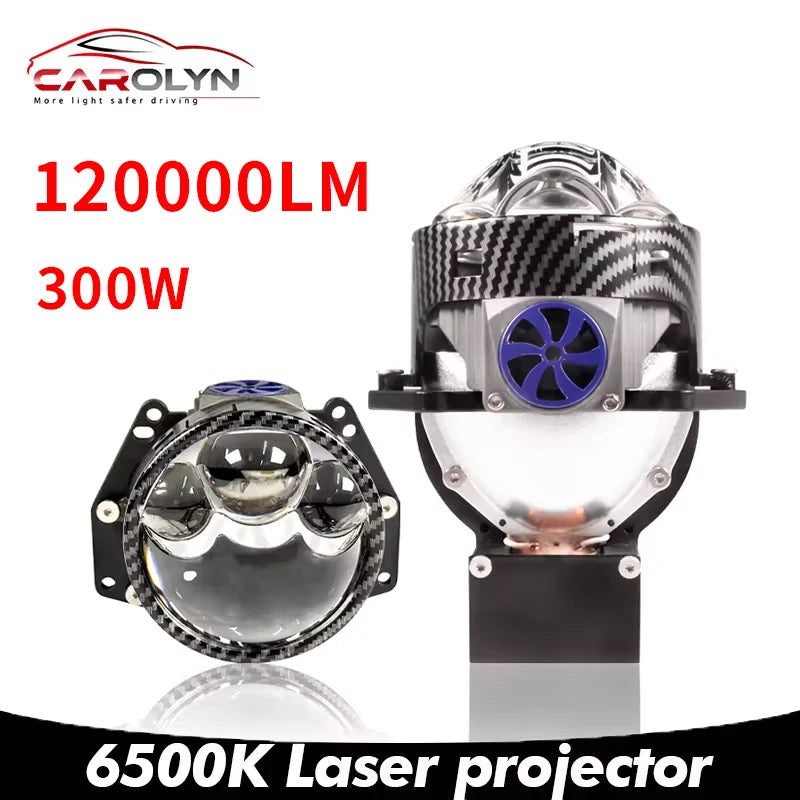 Carolyn H4 H7 Bi LED Car Lens Projector Headlights 9005 9006 LED Headlights Laser Lens Headlight Modification Kit